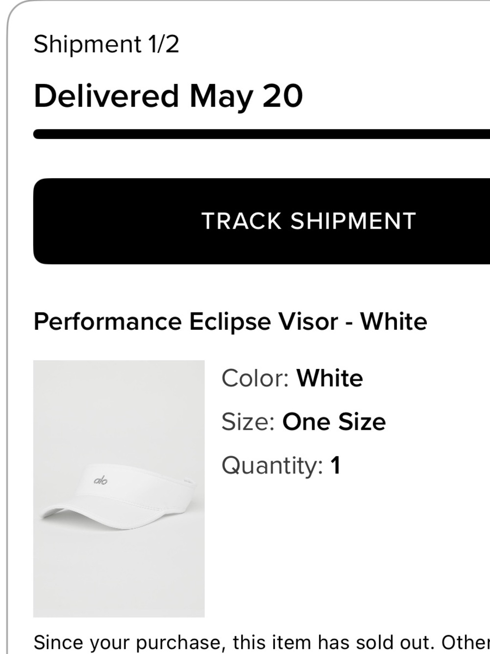 Alo White eclipse Visor - Picture 6 of 6